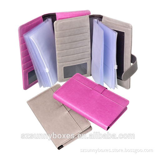 High Quality Business Card ID Card Carry Leather Holder Bag